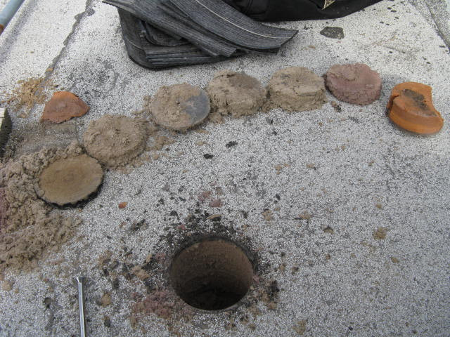commercial roof core sample