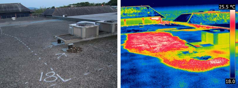 roof leaks infrared